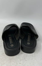 Load image into Gallery viewer, Hunter's Bay Womens Black Leather Slip-On Platform Slide Sandals Size 6.5
