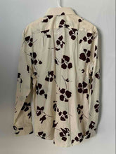 Load image into Gallery viewer, Express Mens Vanilla Brown Floral Classic 1MX Long Sleeve Button-Up Shirt Size L
