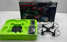 Load image into Gallery viewer, Sharper Image Model DX-4 Black Remote Control FPV Streaming Drone Not Tested
