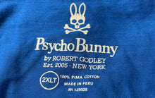 Load image into Gallery viewer, Psycho Bunny Mens Dark Blue Pima Cotton Short Sleeve Pullover T-Shirt Size 2XLT

