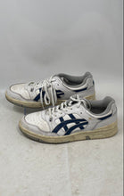Load image into Gallery viewer, Asics Mens EX89 White Blue Leather Lace-Up Low Top Tennis Sneaker Shoes Size 11
