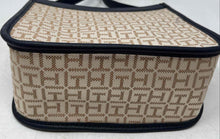 Load image into Gallery viewer, Tommy Hilfiger Womens Multicolor Monogram Adjustable Strap Zip Top Crossbody Bag
