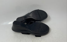 Load image into Gallery viewer, Italian Shoemakers Womens Black Slip-On Wedge Heel Slide Sandals Size 8
