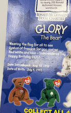 Load image into Gallery viewer, Ty Beige Glory The Bear McDonalds Ronald House Beanie Babies Plush Toy
