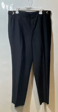 Load image into Gallery viewer, Super 100's Mens Black Pleated Wool Straight Leg Dress Pants Size L 39 40 41
