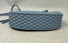 Load image into Gallery viewer, Petite Jolie Womens Blue Quilted Faux Leather Adjustable Strap Crossbody Purse
