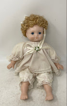 Load image into Gallery viewer, Colony Crafted Blonde Curly Hair And Blue Eyes Bisque Porcelain Doll
