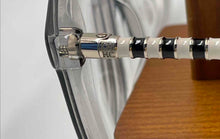 Load image into Gallery viewer, Authentic Carolina Herrera Women's Silver-Tone Black &amp; White Glasses

