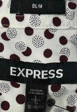 Load image into Gallery viewer, Express Mens Multicolor Printed Slim Long Sleeve Dress Shirt Size L 16-16.5
