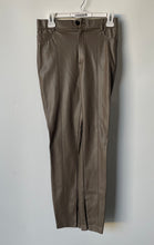 Load image into Gallery viewer, Zara Womens Brown Flat Front Hi-Rise Pockets Skinny Leg Ankle Pants Size Medium
