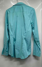 Load image into Gallery viewer, Calvin Klein Mens Blue Long Sleeve Non-Iron Body Fit Dress Shirt Size M
