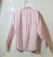 Load image into Gallery viewer, U.S. Polo Assn. Mens Pink Checked Print Stretch Collared Button-Up Shirt Size L
