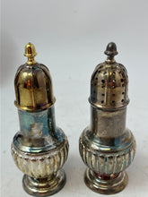 Load image into Gallery viewer, 2 Piece Of Silver Tone Treasures By Godinger Traditional Salt &amp; Pepper Shakers
