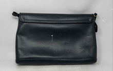 Load image into Gallery viewer, I Santi Womens Black Leather Inner Divider Flap Crossbody Handbag
