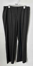 Load image into Gallery viewer, Loft Womens Gray Stretch Straight-Leg Classic Trouser Pants Size 14 With Tag
