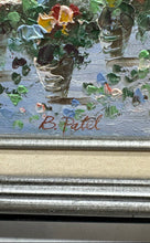 Load image into Gallery viewer, Garden Patio Courtyard With Table And Chairs Framed Art Painting By B. Patel

