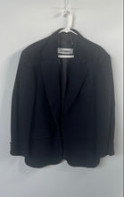 Load image into Gallery viewer, Oscar De La Renta Mens Blue Notch Lapel Single Breasted Two-Button Blazer Sz 40S
