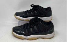 Load image into Gallery viewer, Nike Unisex Kids Air Jordan 11 528896-001 Black Leather Sneakers Shoes Size 6.5Y
