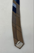 Load image into Gallery viewer, Oscar De La Renta Mens Multicolor Striped Keeper Loop Adjustable Pointed Tie
