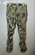 Load image into Gallery viewer, Rockstar Original Mens Green Brown Camo RSM205 Flare Denim Cargo Jeans 32 W/Tag
