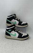 Load image into Gallery viewer, Nike Kids Air Jordan 1 Mid DQ8423-103 Black White Leather Sneakers Shoes Sz 5.5Y
