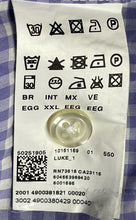 Load image into Gallery viewer, Hugo Boss Mens Purple Checked Long Sleeve Button-Up Shirt Size 2XL
