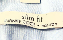 Load image into Gallery viewer, Calvin Klein Mens Baby Blue Long Sleeve Button-Up Shirt Size Medium
