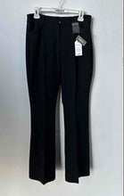 Load image into Gallery viewer, Express Womens Black Flat Front Belt Loops Back Pockets Trousers Pants 6 W/Tags
