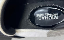 Load image into Gallery viewer, Michael Kors Womens White Black Round Toe Slip-On Sneaker Shoes Size 9M
