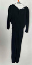 Load image into Gallery viewer, Lauren Ralph Lauren Womens Blue Round Neck One-Piece Jumpsuit Sz XS Missing Belt

