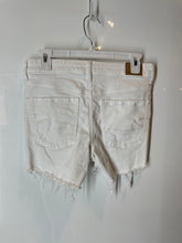Load image into Gallery viewer, American Eagle Womens White Distressed Super Stretch Cut-Off Shorts Size 6
