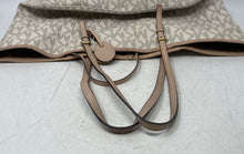 Load image into Gallery viewer, Michael Kors Womens Beige Signature Print Charm Inner Pocket Shoulder Bag
