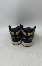Load image into Gallery viewer, Nike Boys Air Jordan 1 DQ8424-071 Black Golden Sneakers Shoes Sz 13.5C No Laces
