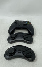 Load image into Gallery viewer, Lot Of 3 Pcs Assorted Black Wireless Gaming Handheld Controller Not Tested
