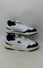 Load image into Gallery viewer, Lacoste Mens Lineshot 223 2 White Blue Low Top Lace-Up Sneaker Shoes Size 8
