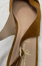 Load image into Gallery viewer, Riccardo Boccia Womens Brown Pointed Toe Flat Slingback Sandals Size 39
