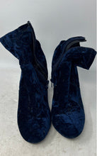 Load image into Gallery viewer, Mossimo Supply Co. Womens Dania Blue Block Heel Ankle Booties Size 9.5
