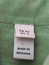 Load image into Gallery viewer, Lacoste Mens Green Regular Fit Short Sleeve Collared Button-Up Shirt Size L
