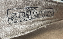 Load image into Gallery viewer, Toms Womens Black White Open Toe Cork Wedge Platform Strappy Sandals Size 7.5

