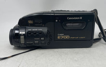 Load image into Gallery viewer, Canon E700A Black 8mm Image Stabilizer Pop-Up Light Video Camcorder Untested
