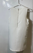 Load image into Gallery viewer, Forever 21 Womens White Sleeveless Round Neck Back Zip Shift Dress Size Small
