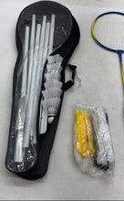 Load image into Gallery viewer, 4-Player Kids Portable Badminton Set Rackets Shuttlecocks Poles &amp; Carrying Case

