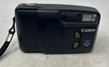 Load image into Gallery viewer, Canon Snappy EL Black Built-In Flash 35mm Point &amp; Shoot Film Camera Not Tested
