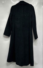 Load image into Gallery viewer, Liz Claiborne Womens Black Long Sleeve Collared Button Front Overcoat Size 14
