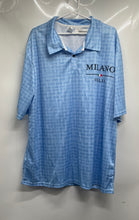 Load image into Gallery viewer, Milano Italia Mens Blue Geometric Short Sleeve Collared Polo Shirt Size 4XL

