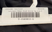 Load image into Gallery viewer, Lululemon Womens Black Sleeveless Pullover Activewear Sports Bra Size 8
