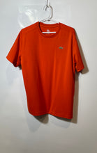 Load image into Gallery viewer, Lacoste Mens Orange Crew Neck Short Sleeve Pullover Sports T-Shirt Size 5
