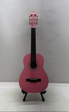 Load image into Gallery viewer, Main Street Kids Pink 6-Strings Beginners Classical Acoustic Guitar With Gig Bag
