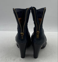 Load image into Gallery viewer, Authentic Chloe Womens Black Zipper Block Ankle Boots Size EUR 36 WORN
