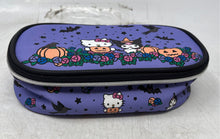 Load image into Gallery viewer, Sanrio Womens Purple Hello Kitty &amp; Kuromi Halloween Travel Makeup Pouch Bag

